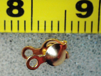 Kalotte 3mm geschlossen (2 Stk), Goldfilled